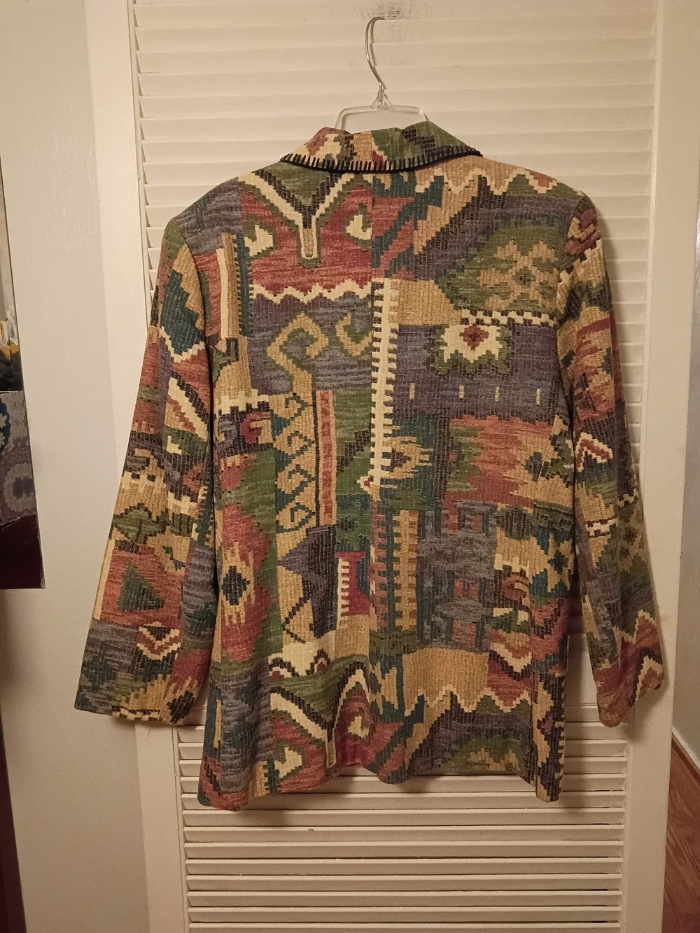 Circle T Multicolor Southwestern Woven Blazer